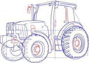 トラクターを描く方法：ステップバイステップの指示