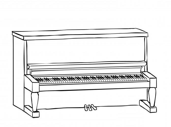 ピアノを描く方法：指示